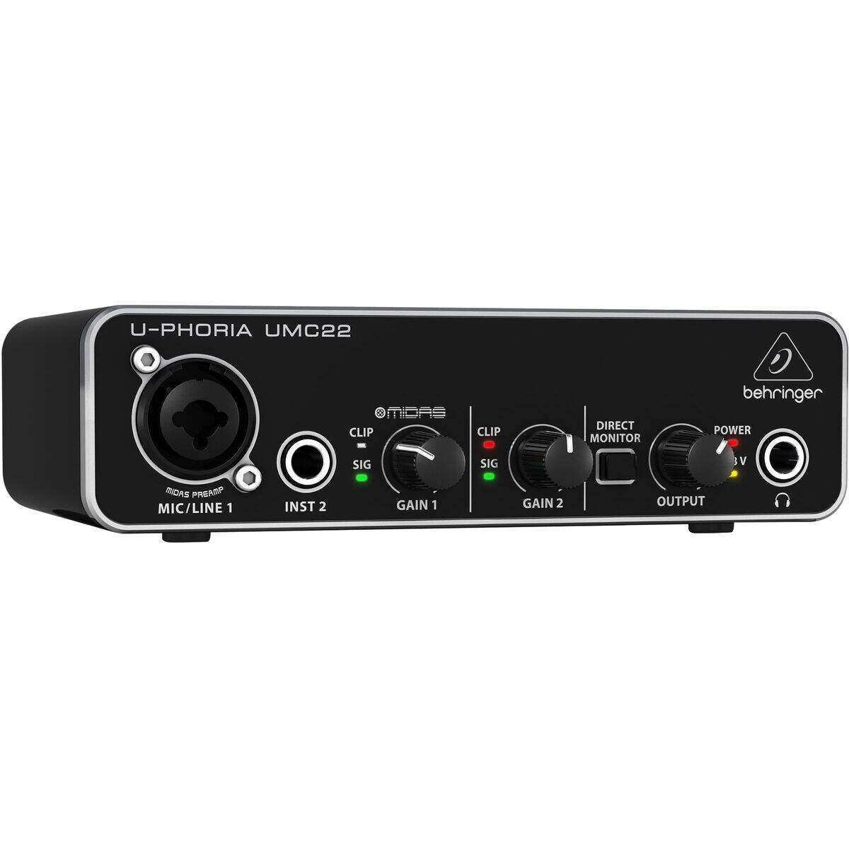 Behringer UMC22 U-Phoria Audiophile 2 X 2 USB Audio And MIDI Interface ...